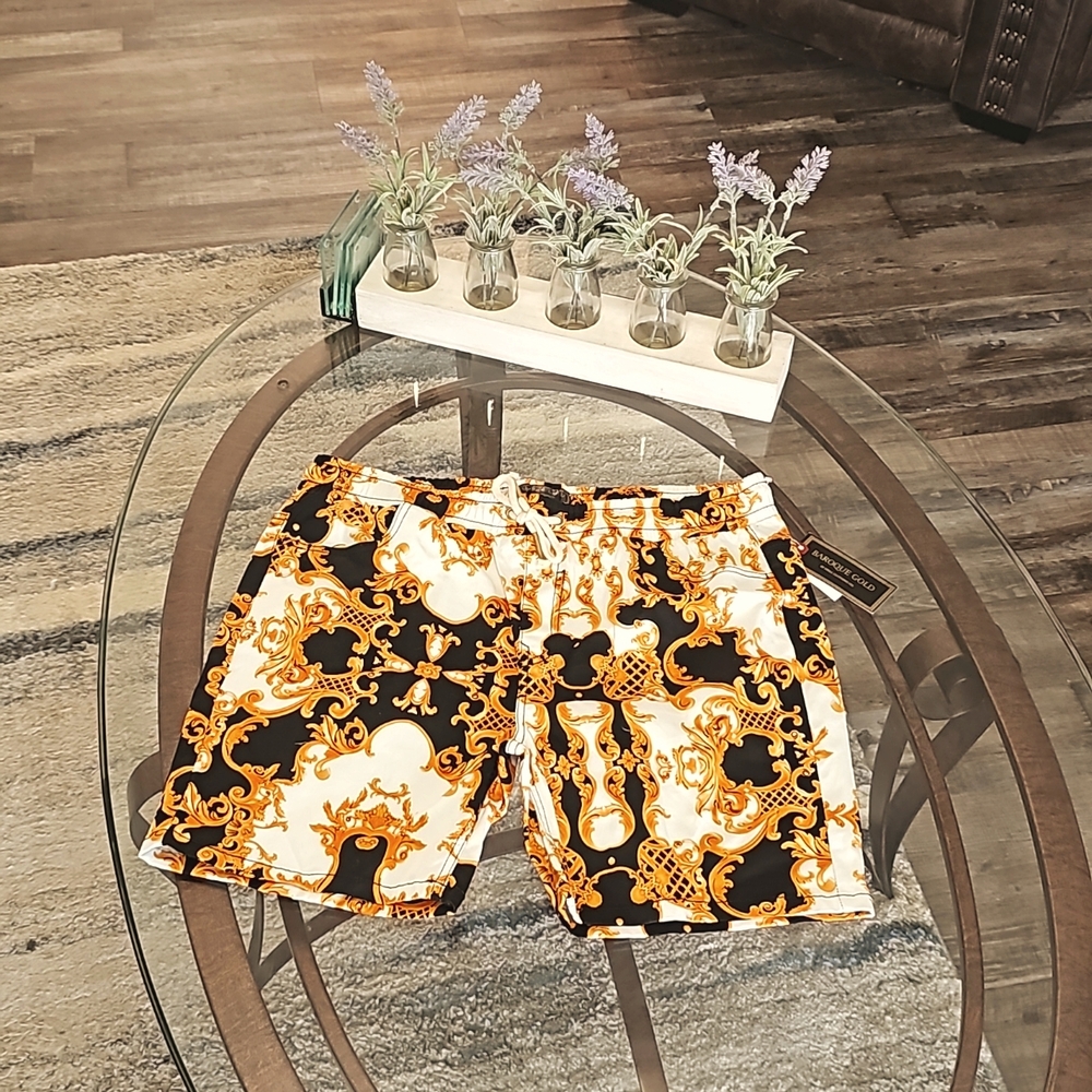 Baroque Gold shorts